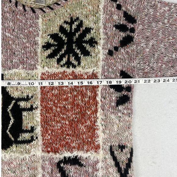 Vintage 90s Carducci Women’s Mohair Blend Sweater Shoulder Pads Size M Cabincore - Picture 3 of 8